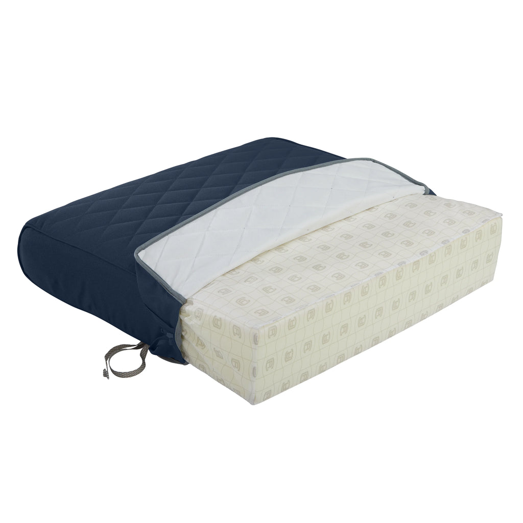 Navy Quilted Patio Bench Cushion, 48 x 18 x 3 inch Q247
