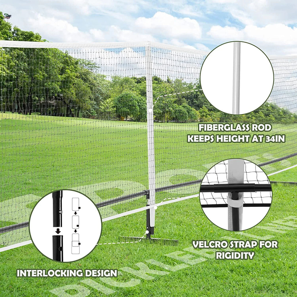 22 FT Pickleball Net with Carrying Bag P553
