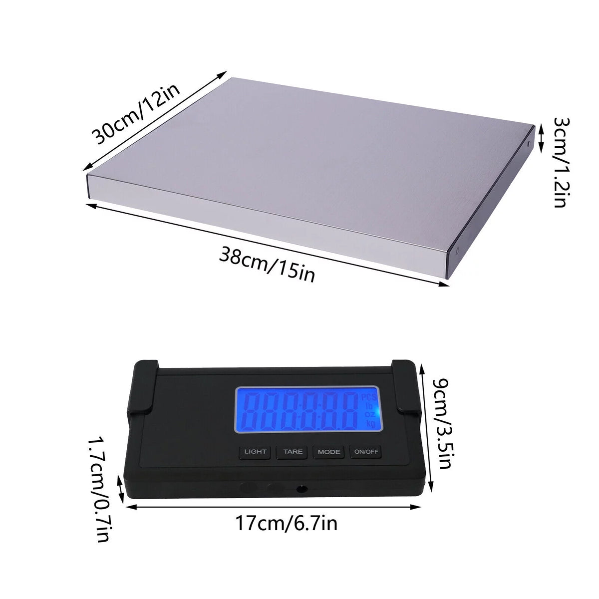 397 LBS Electronic Floor Scale LED Display X248