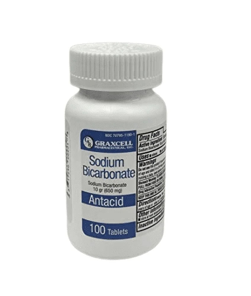 SODIUM BICARBONATE 650 MG 100 COUNT TABLETS P81074