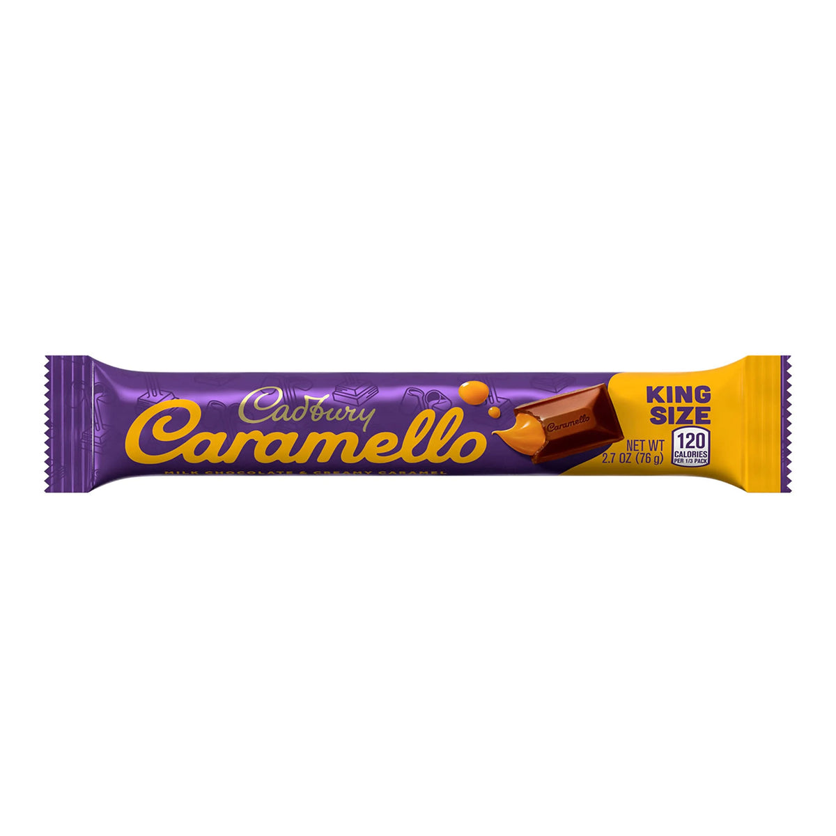 Milk Chocolate Caramel King Size Candy Bars, 2.7 Oz (18 Count) X3439