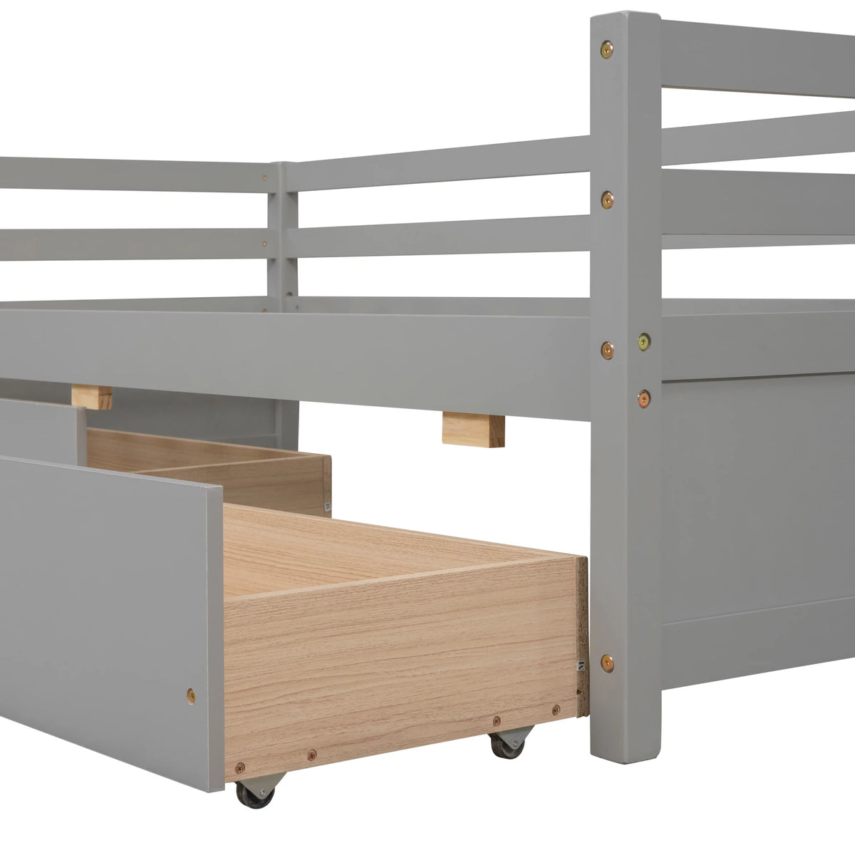 Twin Wood Daybed with Two Drawers S696