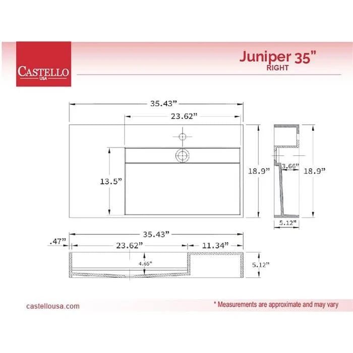 Black Wall Mounted Sink P174