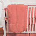 Solid Coral Crib Comforter Y8535