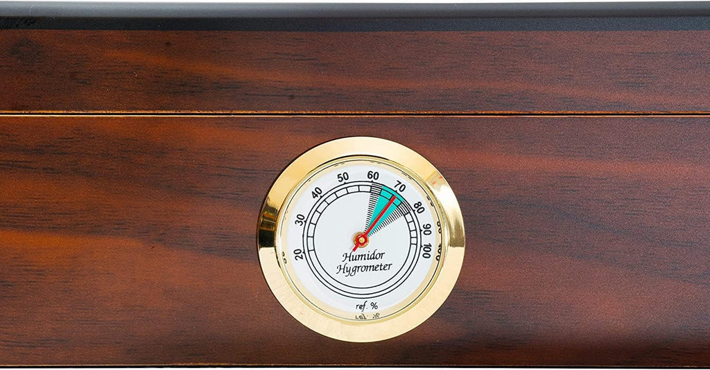 Walnut Spanish Cedar Box with Hygrometer and Humidifier, Pack of 2 X552