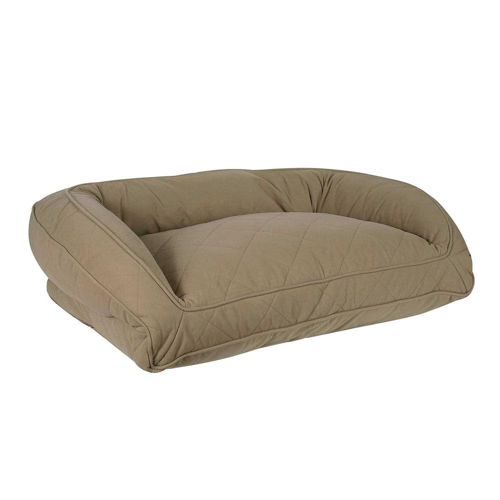 Quilted Microfiber Bolster Pet Bed I729203