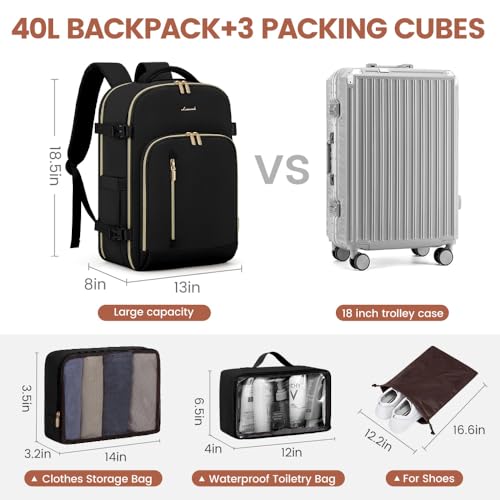 Travel Backpack with 3 Packing Cubes P950