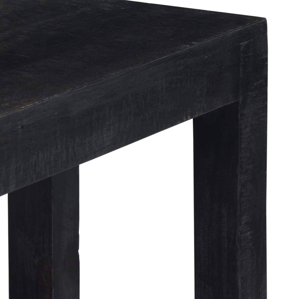 Black Solid Mango Wood Console Table L28827