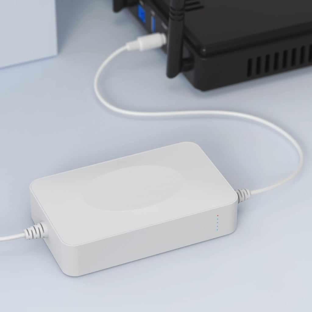 Rechargeable UPS Battery Backup 15000mAh DC 12V Router UPS with 2 A Charger J3373