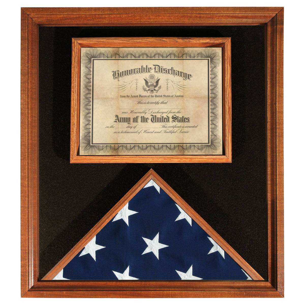 Cherry Finish Flag and Document Case C11706