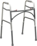 Aluminum Bariatric Walker with Two Buttons Gray Pack of 2 R94859