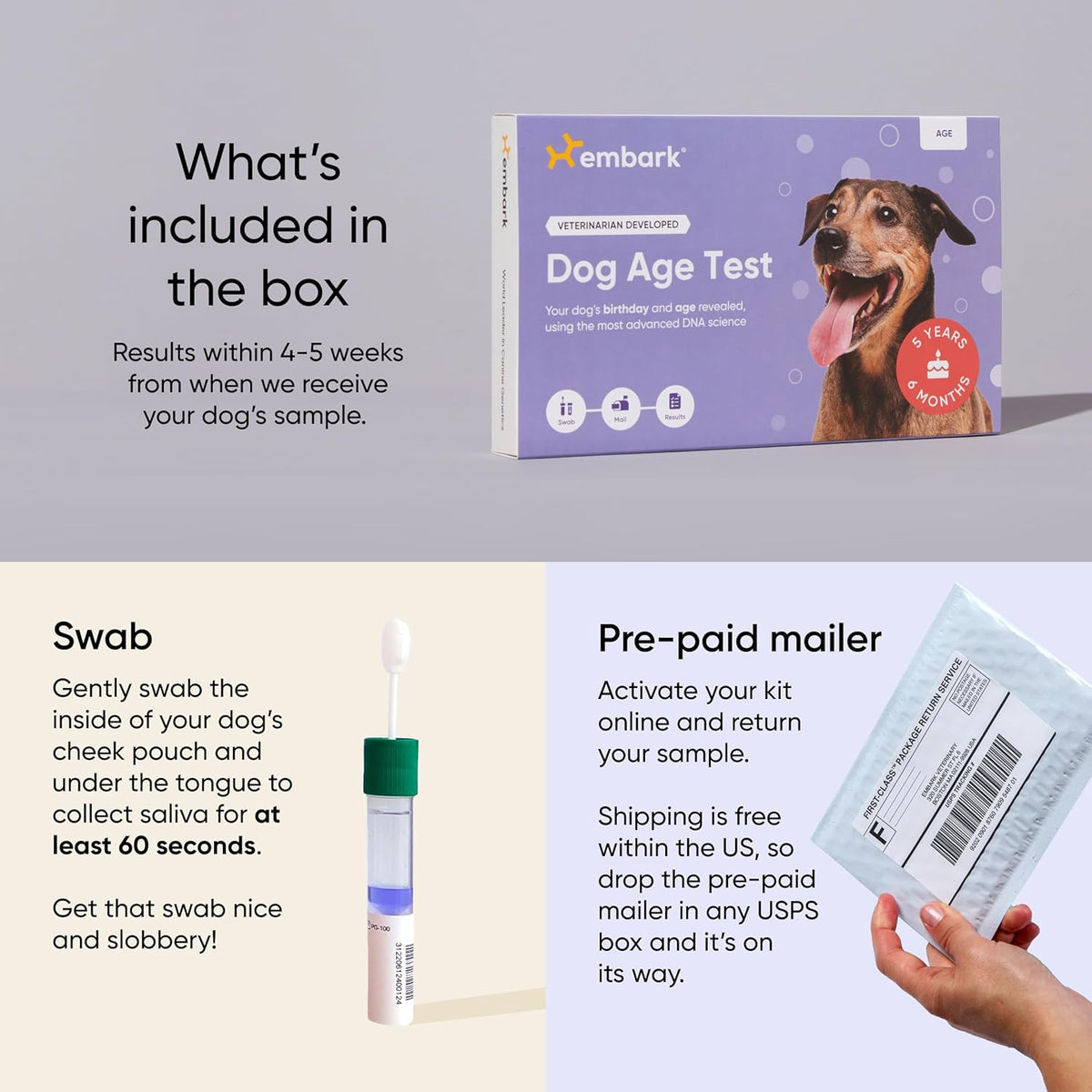 Dog DNA Test and Age Test Bundle L40404