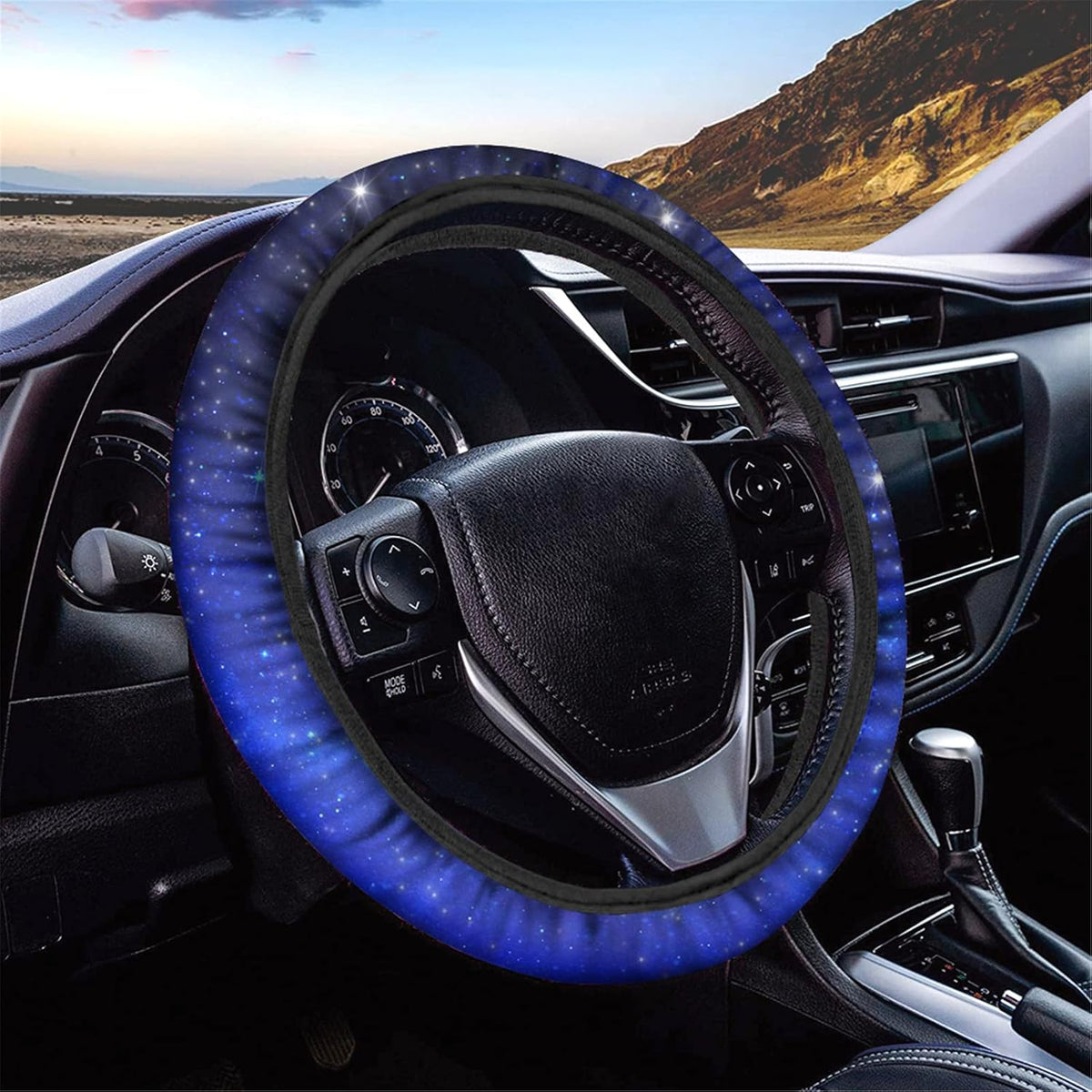 Black Auto Car Steering Wheel Cover 15 inch A8234