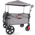 Foldable Wagon with Adjustable Handle Bar and Canopy Q9155