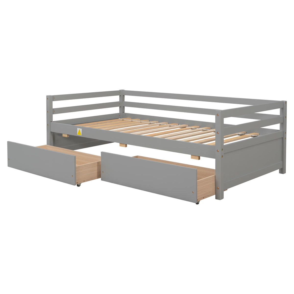 Twin Wood Daybed with Two Drawers S696