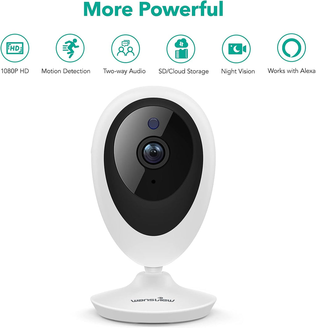 4 Pack 1080P WiFi Indoor Security Camera with Motion Detection Two-Way Audio Night Vision S4768
