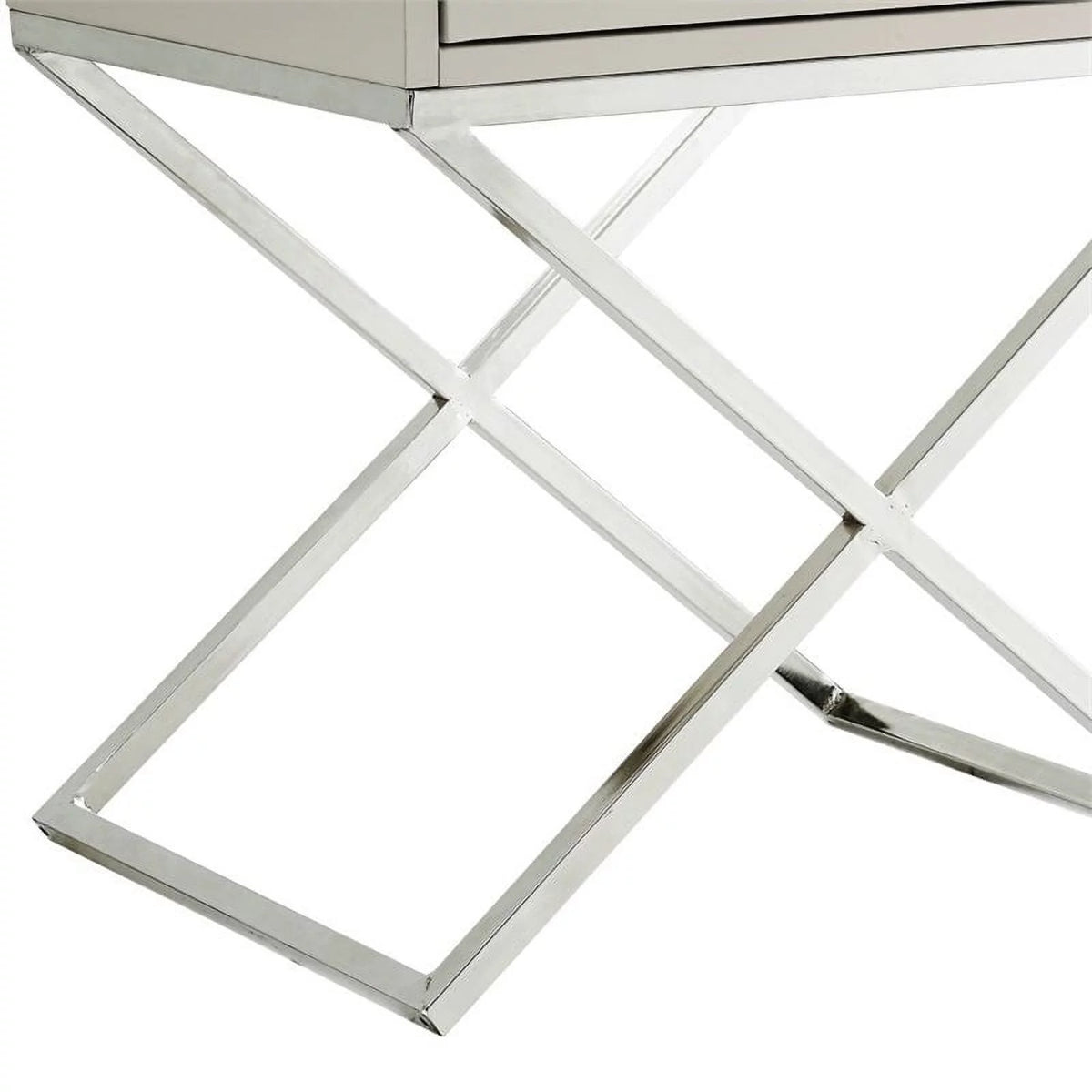 1 Drawer Gray Nightstand B475