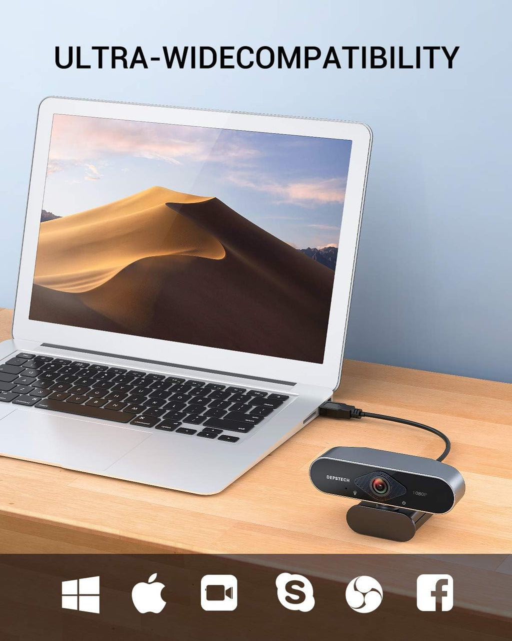 2 Pack 1080P HD USB Webcam with Microphone K907