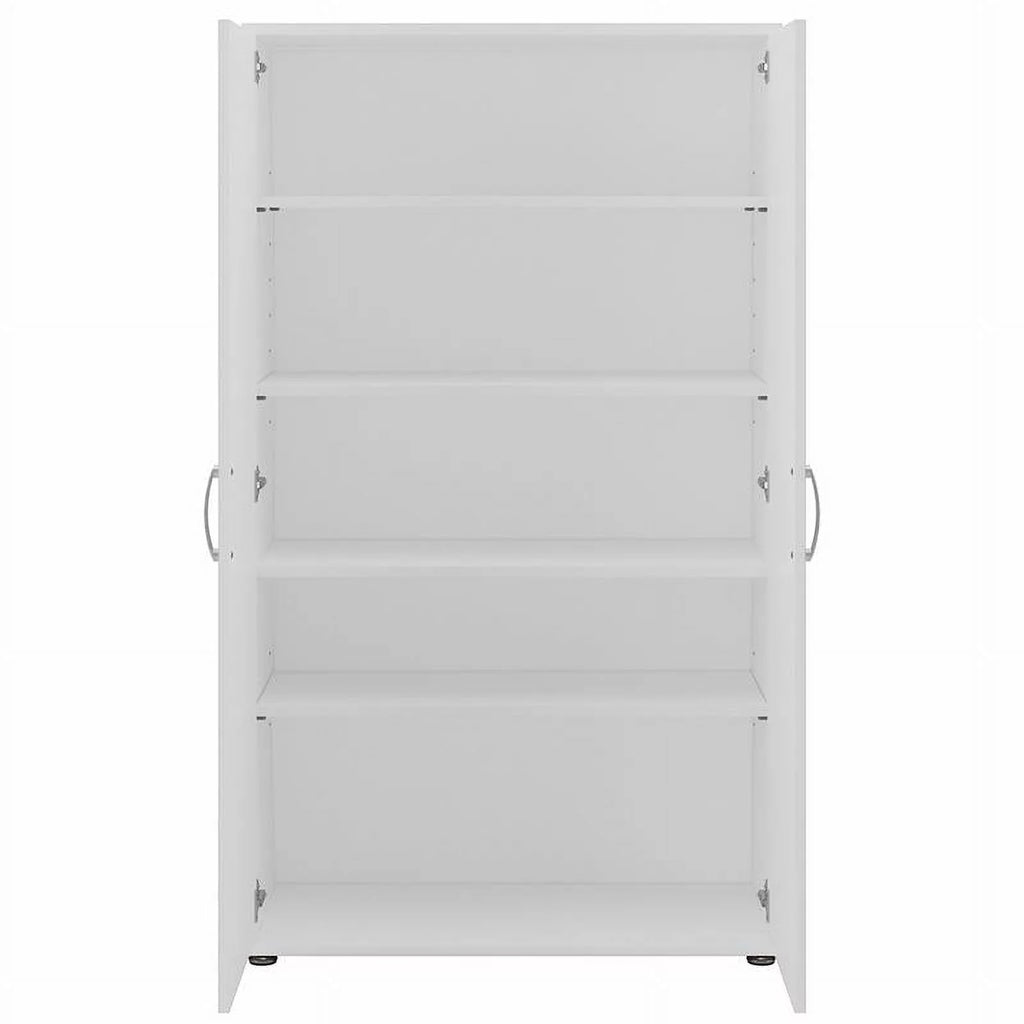 Tall White Linen Cabinet with Doors Z85543