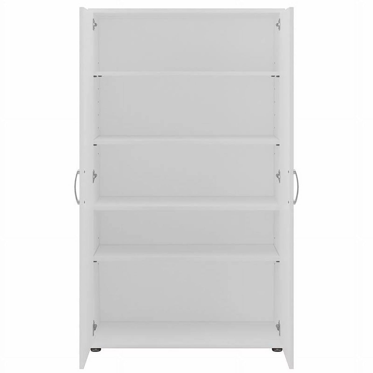 Tall White Linen Cabinet with Doors Z85543