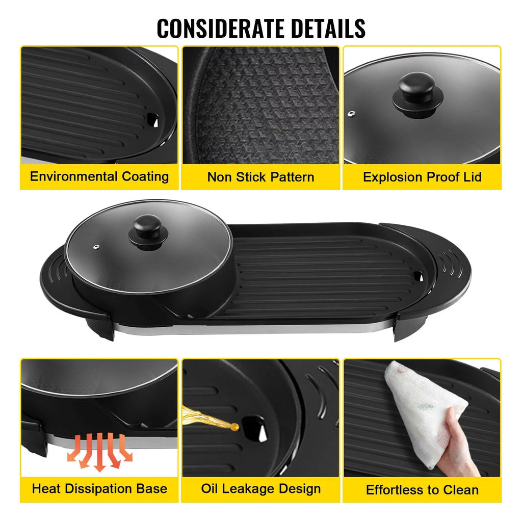 Portable Smokeless Electric BBQ Grill F29156