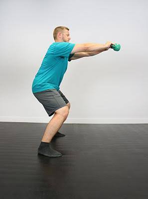 Gold Vinyl Coated Kettlebell 30 lbs Q8543