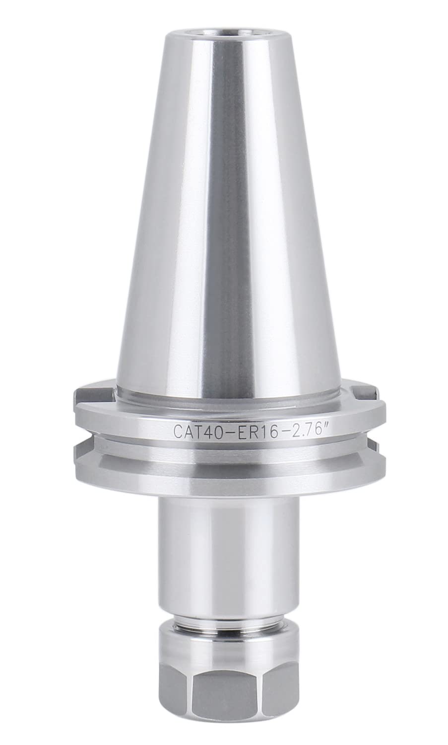 Cat40 V-Flange Collet Chuck for Er16 Collets, Draw Bar Thread 5/8-11'', 2.76'' Projection Length T5810