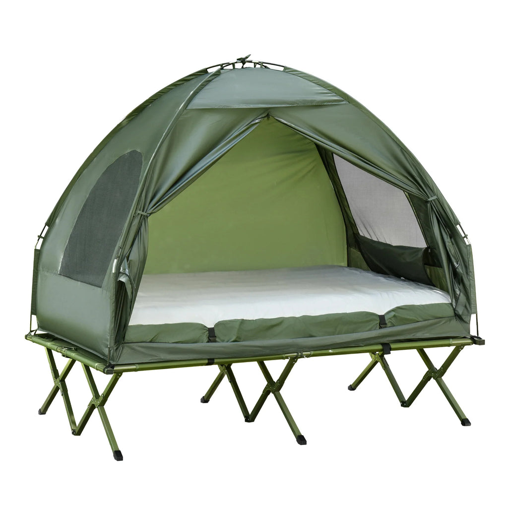 2 Person Foldable Camping Cot with Tent V2145