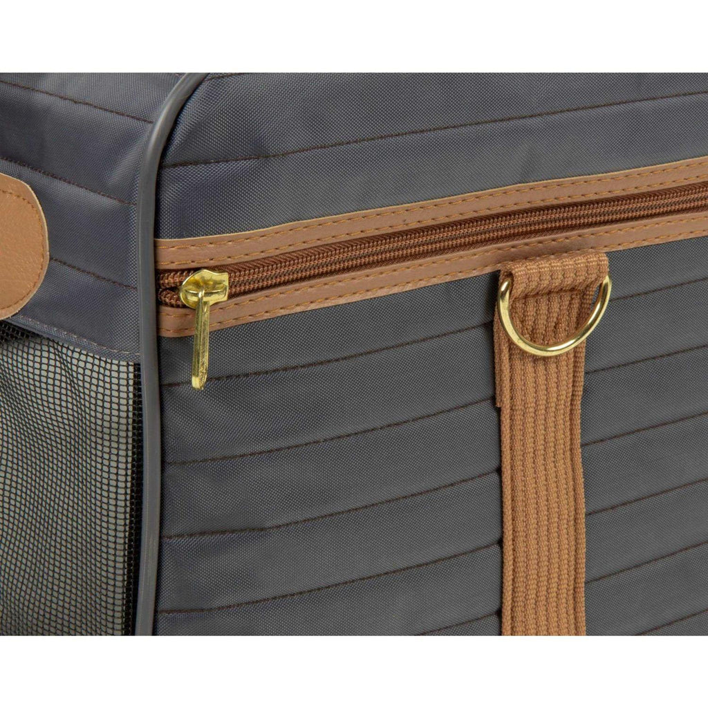 Charcoal and Camel Pet Carrier U9011