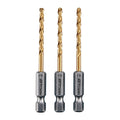 1/8 in. Titanium Drill Bit Set, 3-Piece W619041