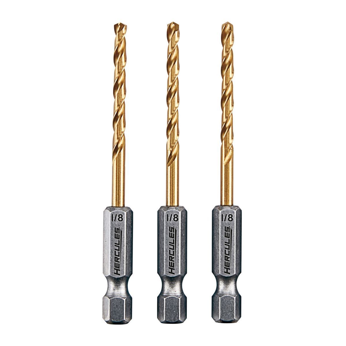 1/8 in. Titanium Drill Bit Set, 3-Piece W619041