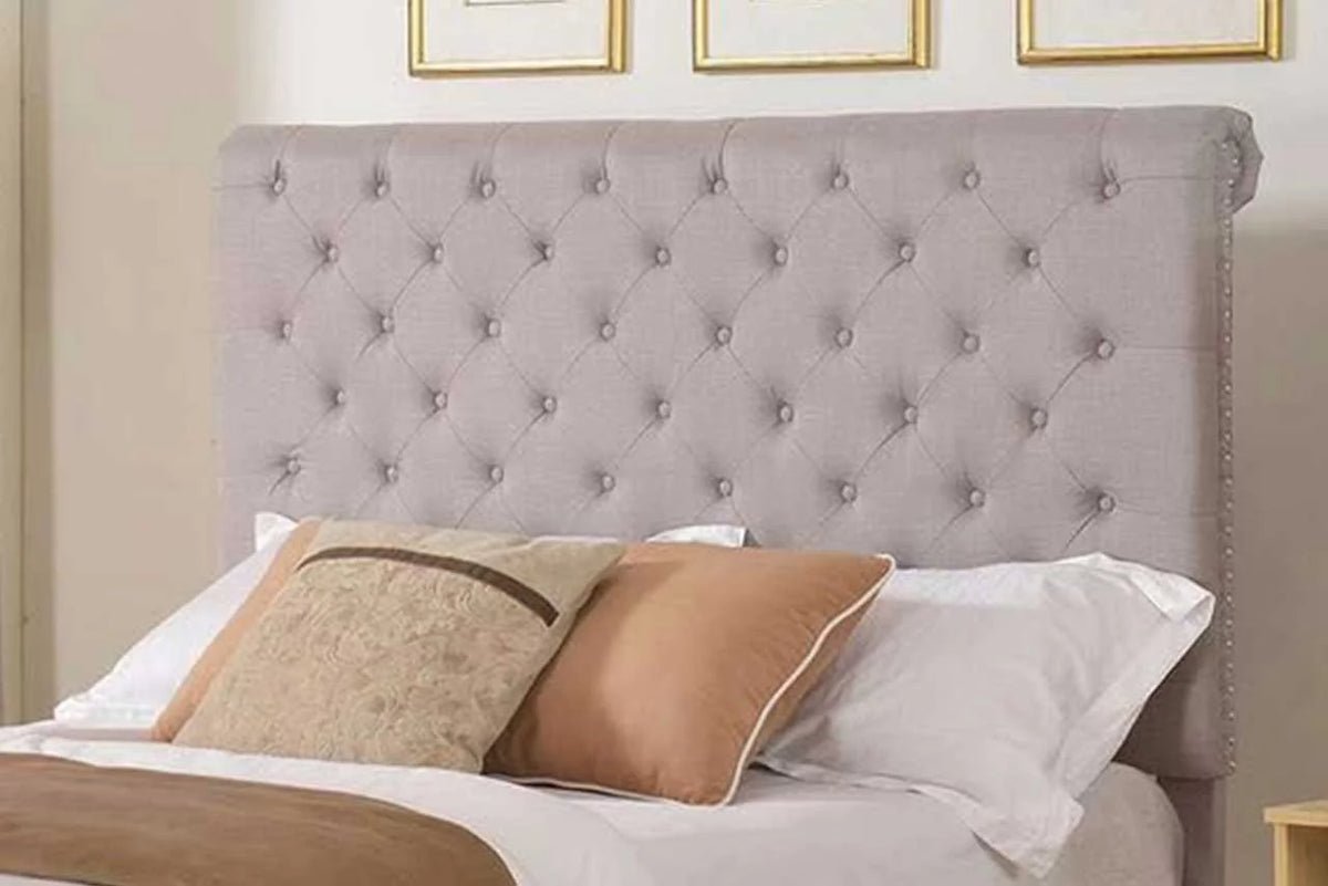 Full Size 48 inch Upholstered Platform Bed Frame Gray M7843