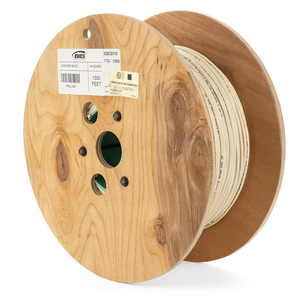 22 AWG 3/C Shielded Sound & Security Cable 1000 Feet G7004