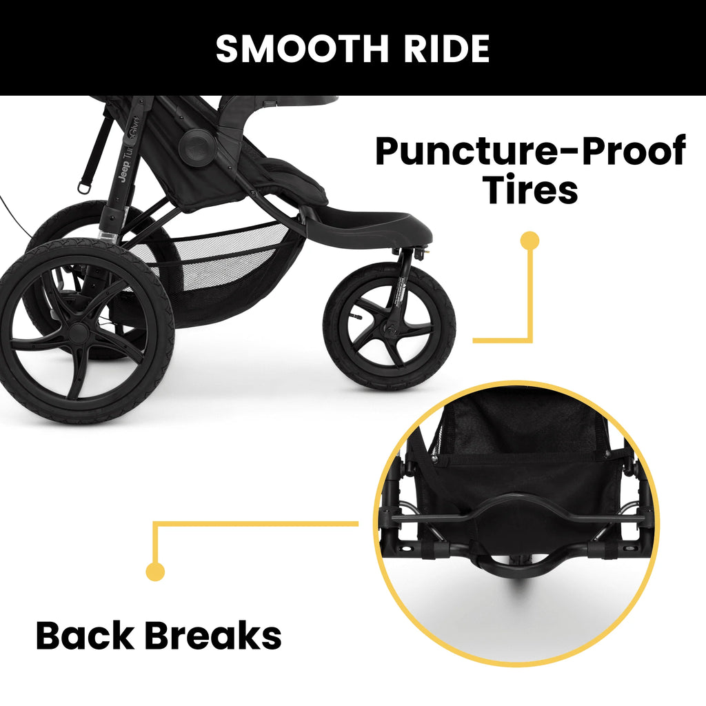 Black Jogging Stroller W1474