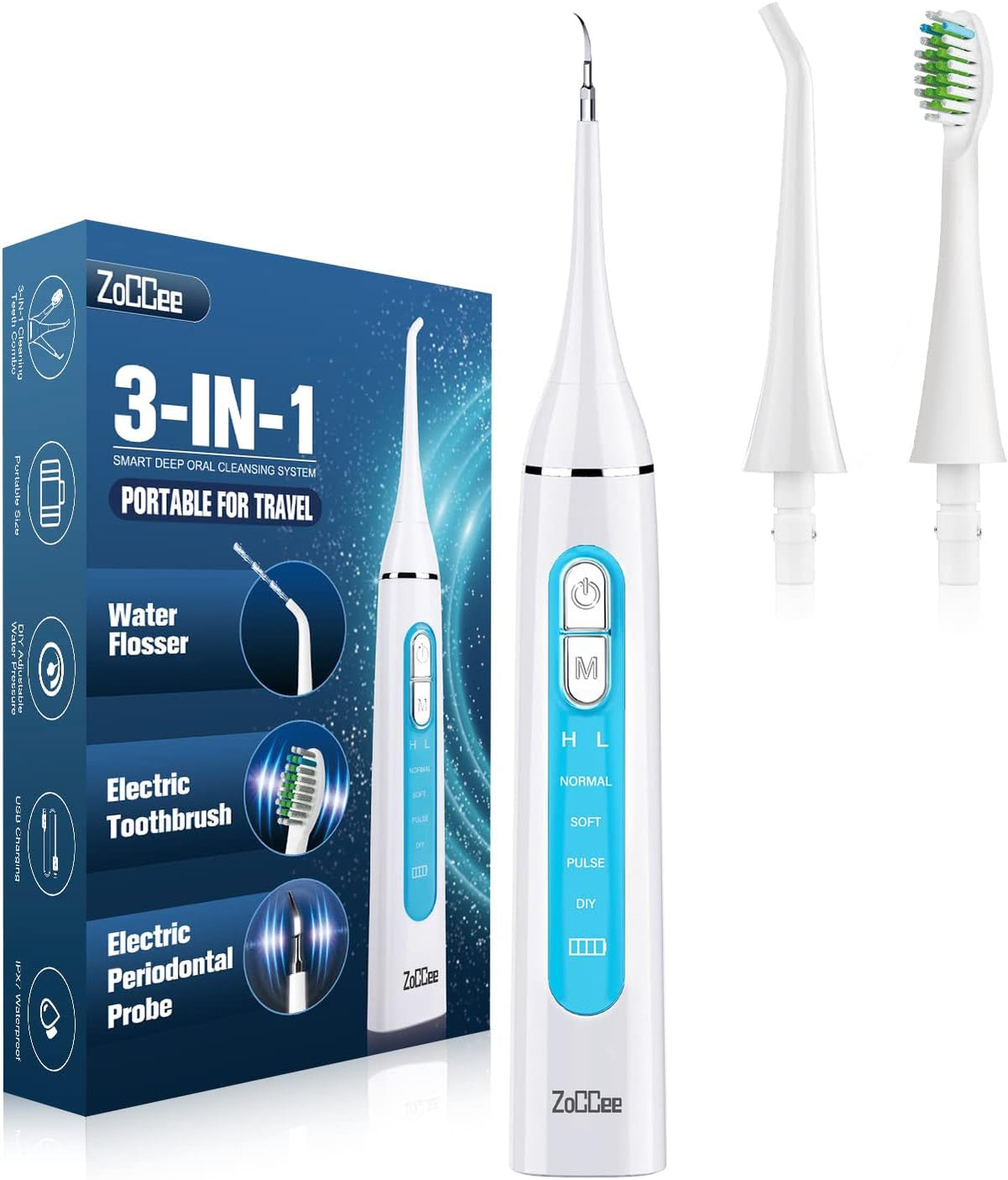 3in1 Plaque Remover and Electric Toothbrush Combo, Pack of 2 T7069
