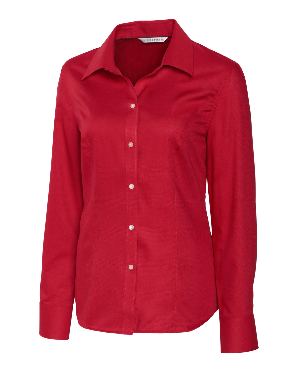 Cardinal Red Long-Sleeve Women Shirt J353