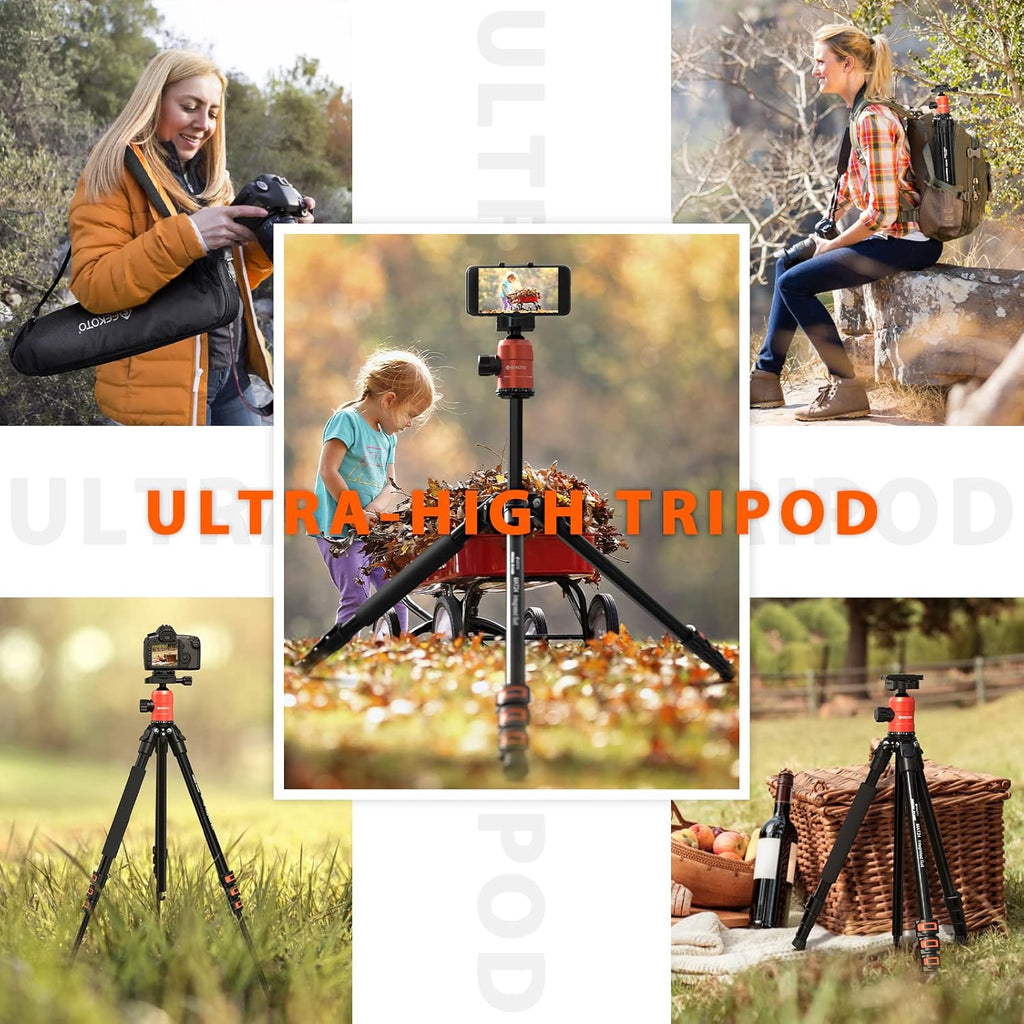 Compact Aluminum Camera Tripod with 360 Degree Ball Head V8610