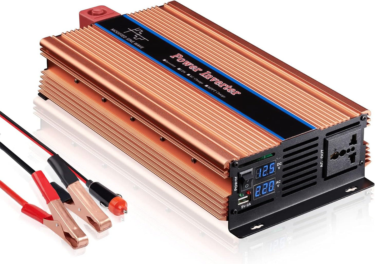 2000W Power Inverter DC 12V to AC 110V with LED Display N571245