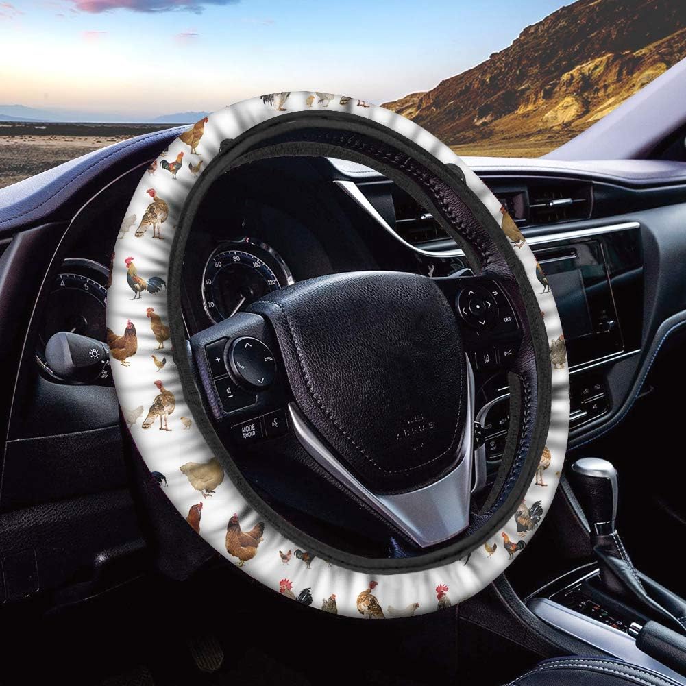 Black Auto Car Steering Wheel Cover 15 inch A8234