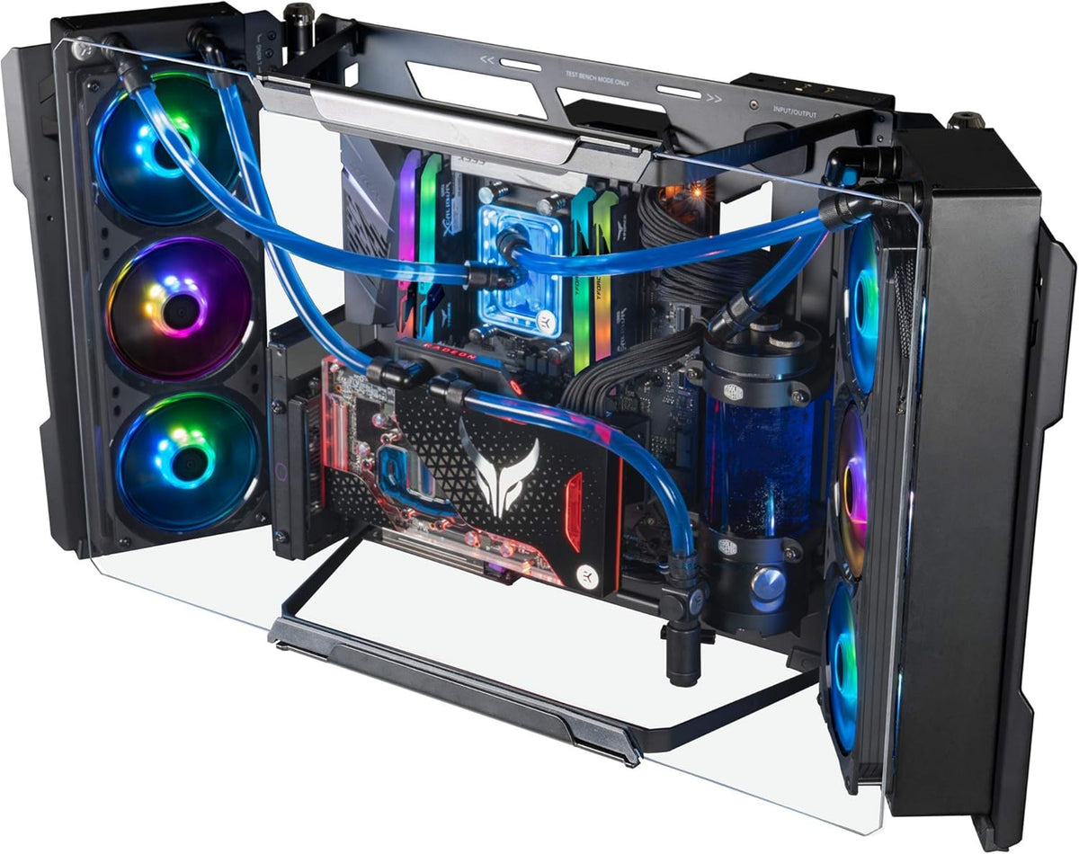 Custom Test Bench/Open-Air ATX PC Case with Panoramic Tempered Glass H48043