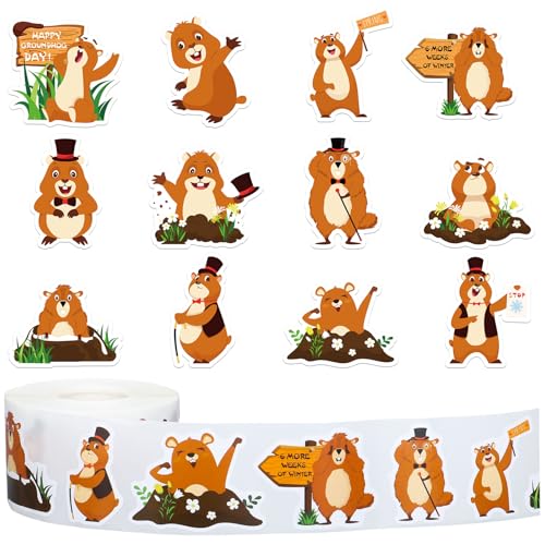 1000Pcs Christmas Penguin Self-Adhesive Stickers, 2 Rolls S1623