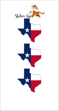 Texas Shaped Hard Hat Helmet Stickers Decal R756106