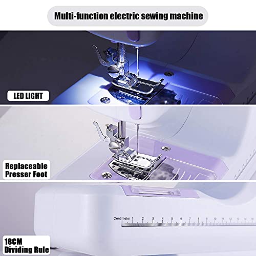 Portable Mini Electric Sewing Machine with 12 Built-in Stitches J392409