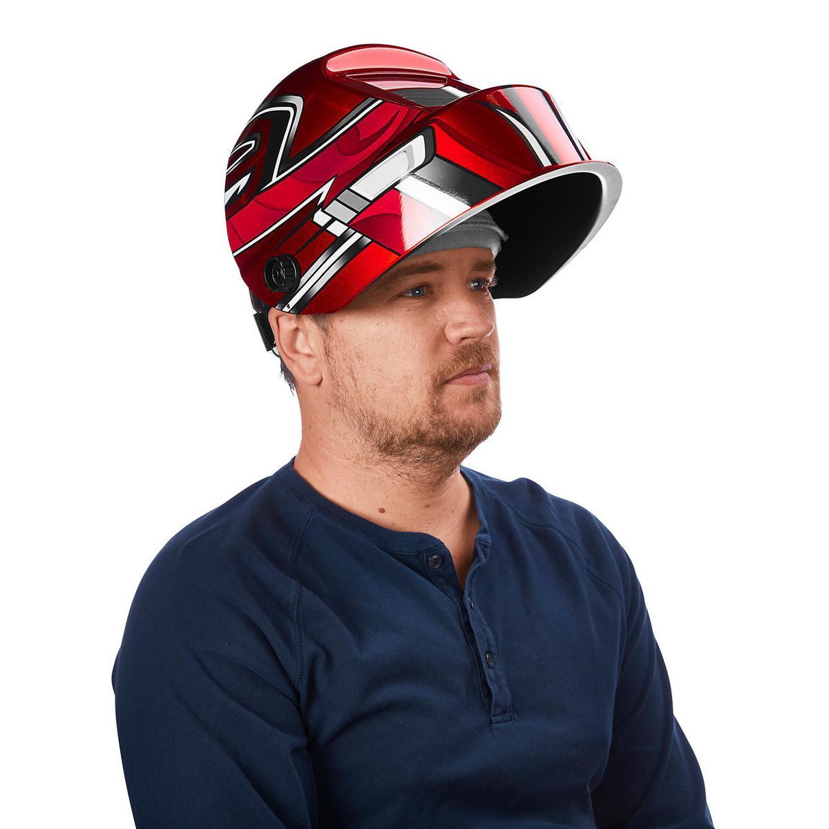 Red Auto-Darkening Welding Helmet E453092