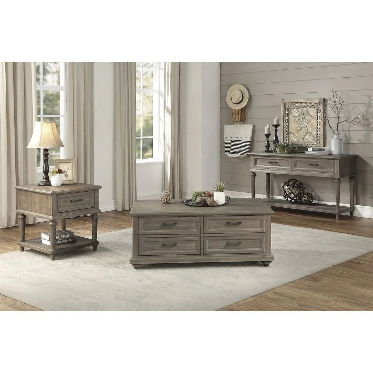 Wood 4 Drawer Coffee Table U527