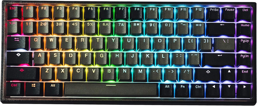 84-Key Hot Swappable Mechanical Keyboard with Translucent ABS Case C417