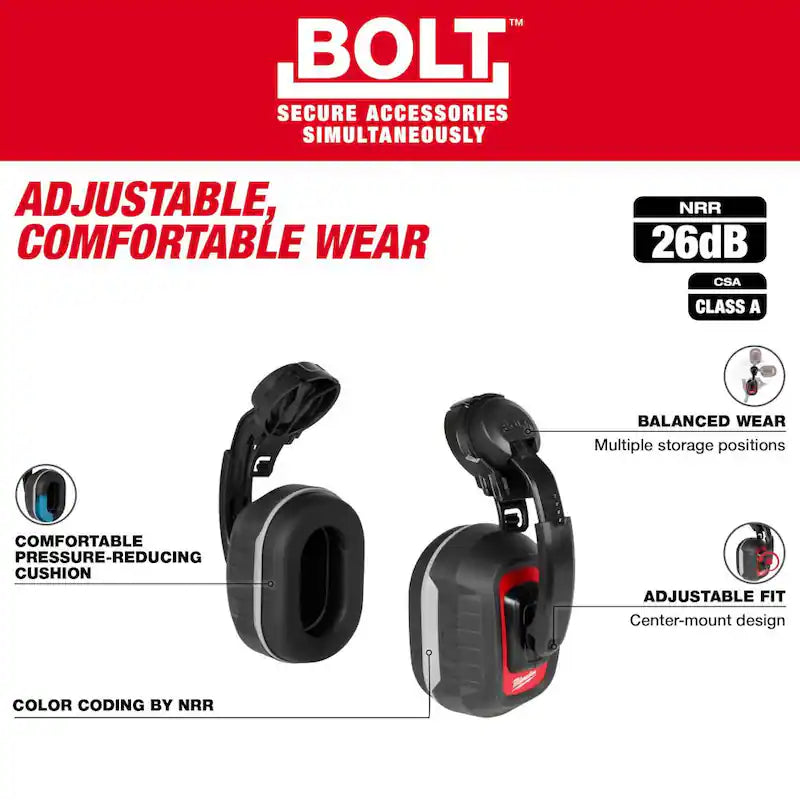 Earmuffs with Noise Reduction Rating of 26 dB Q7617
