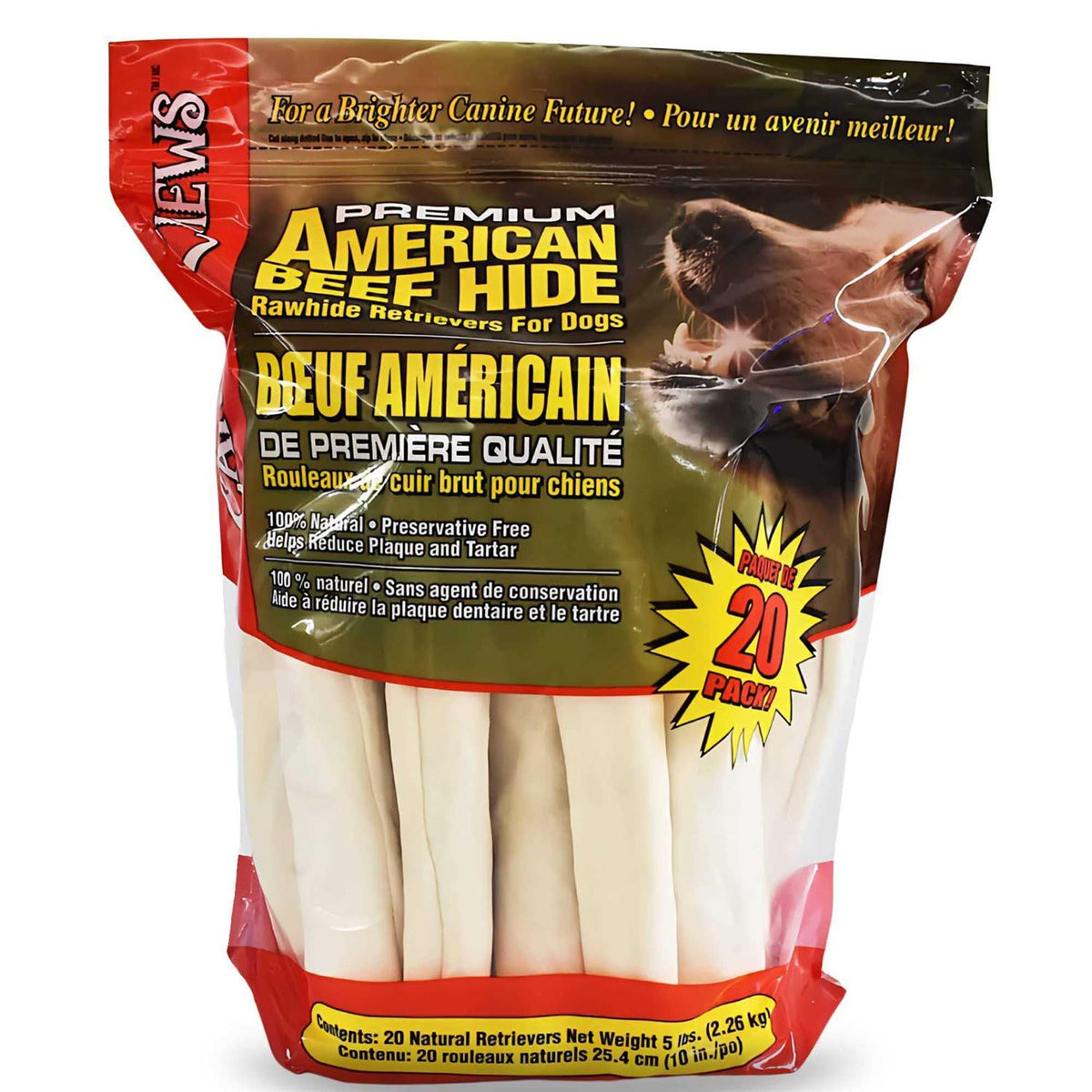 10-11 Dog Rawhide Chews T909
