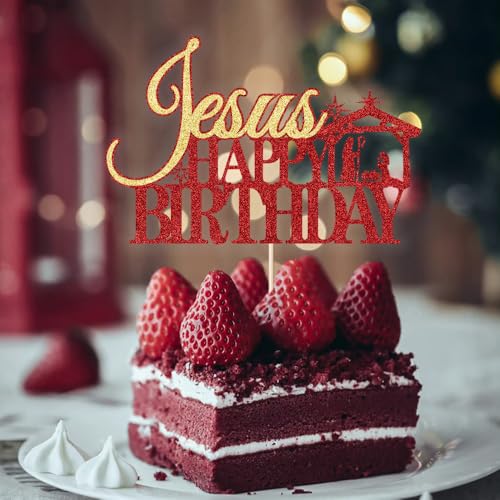 Christmas Cake Toppers 10Pcs Golden Acrylic M5746