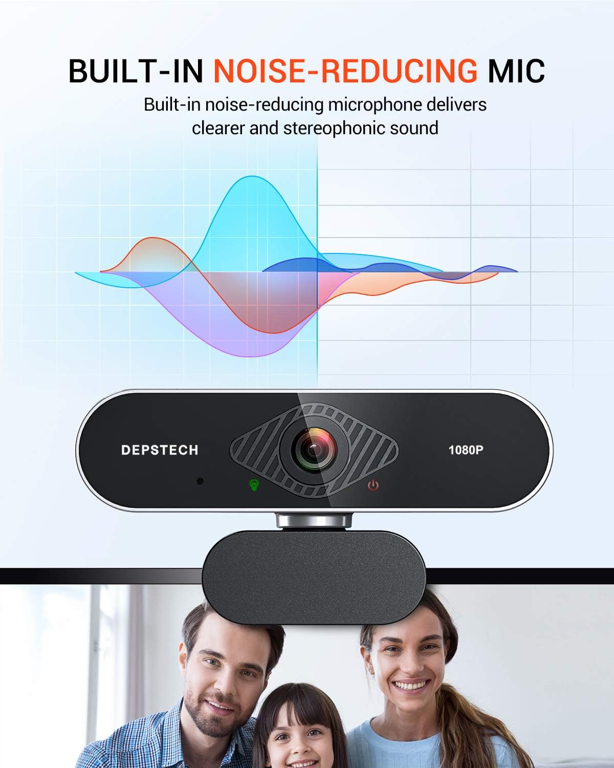 2 Pack 1080P HD USB Webcam with Microphone K907